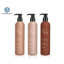 KY085 250ml HDPE Plastic Shampoo Body Lotion Bottle with Soft Touch Effect