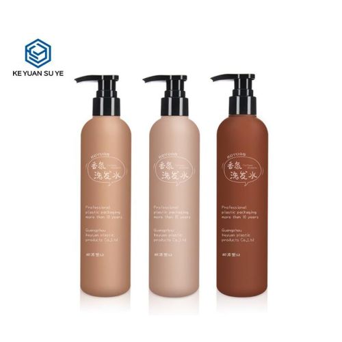 KY085 250ml HDPE Plastic Shampoo Body Lotion Bottle with Soft Touch Effect