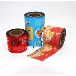 Printed laminated food packaging plastic roll film