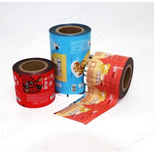 Printed laminated food packaging plastic roll film